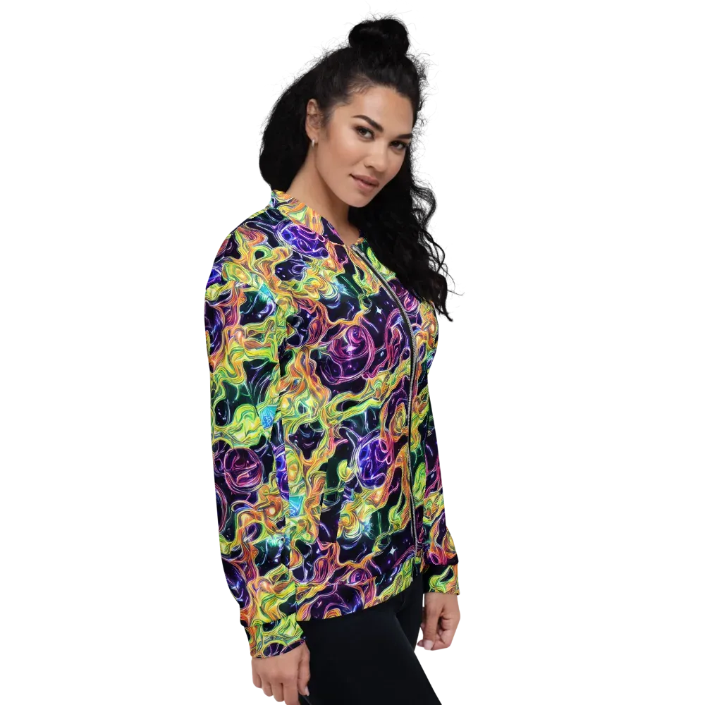 Midnight Chromaflow on Bomber Jacket — Right
