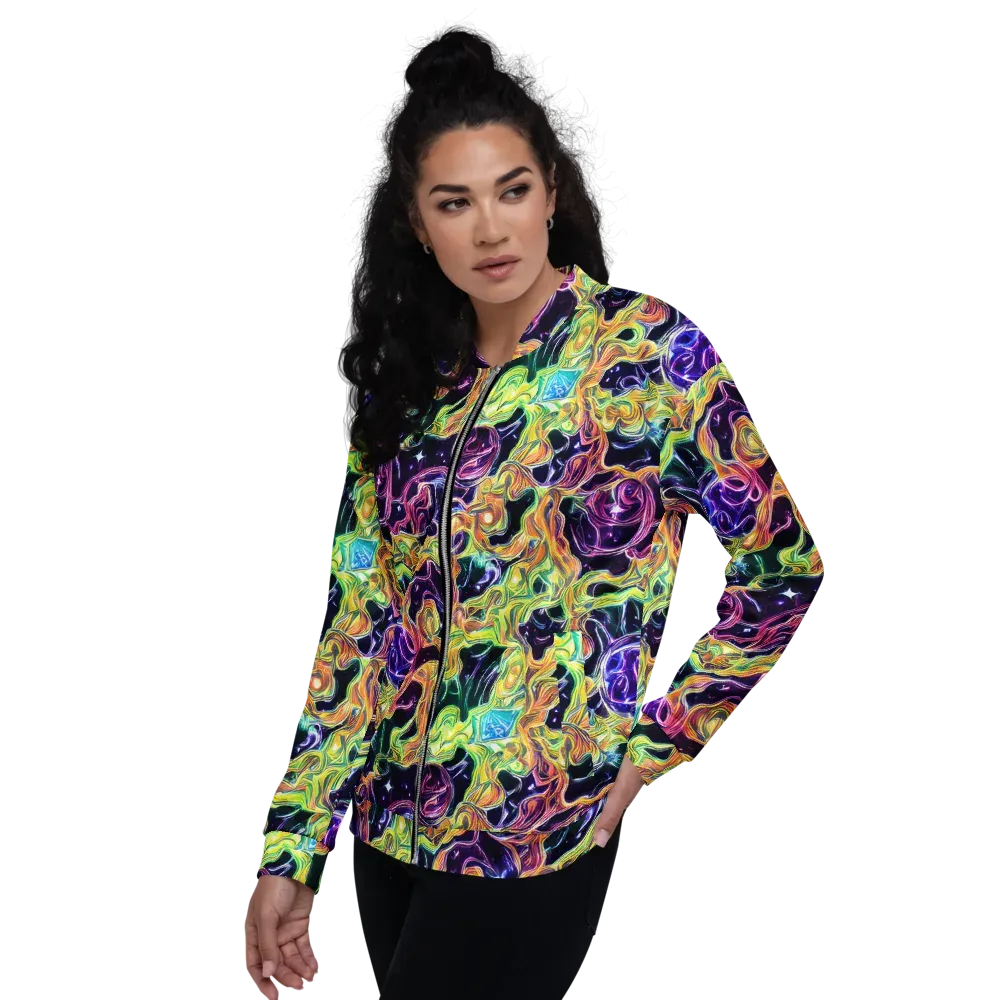 Midnight Chromaflow on Bomber Jacket — Left