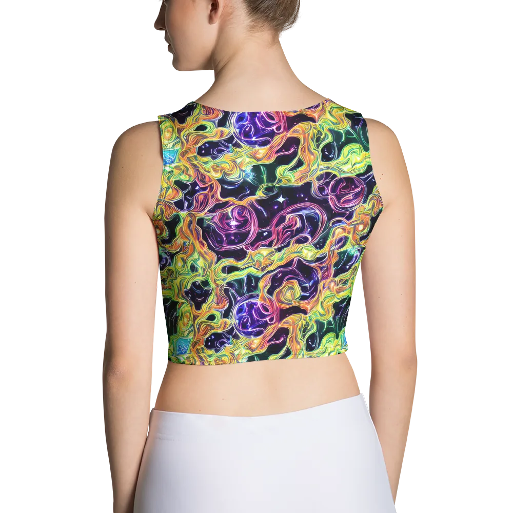 Midnight Chromaflow on Crop Top — Back
