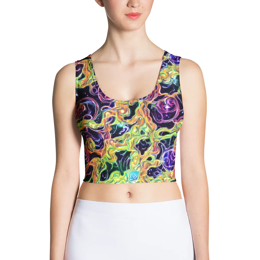 Midnight Chromaflow on Crop Top — Front