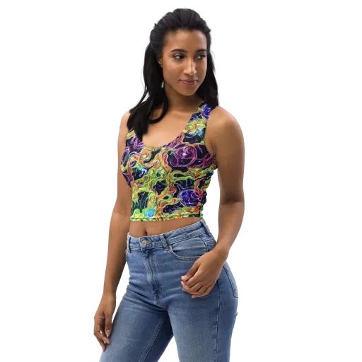 Midnight Chromaflow on a Crop Top