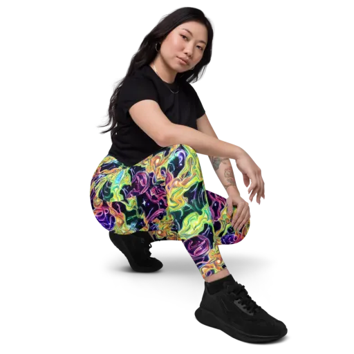 Midnight Chromaflow on a Leggings with Pockets