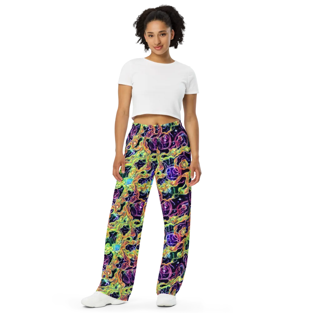 Midnight Chromaflow on Wide-Leg Pants — Front