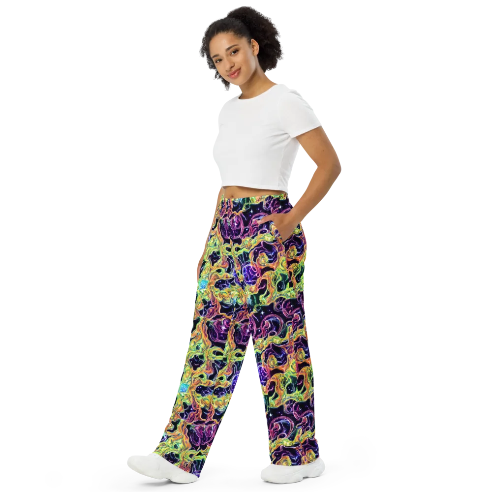 Midnight Chromaflow on Wide-Leg Pants — Left Front