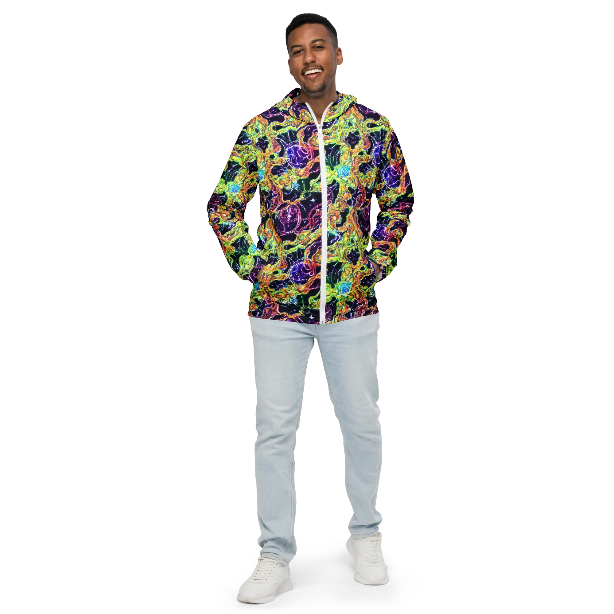 Midnight Chromaflow on Men's Windbreaker — Front