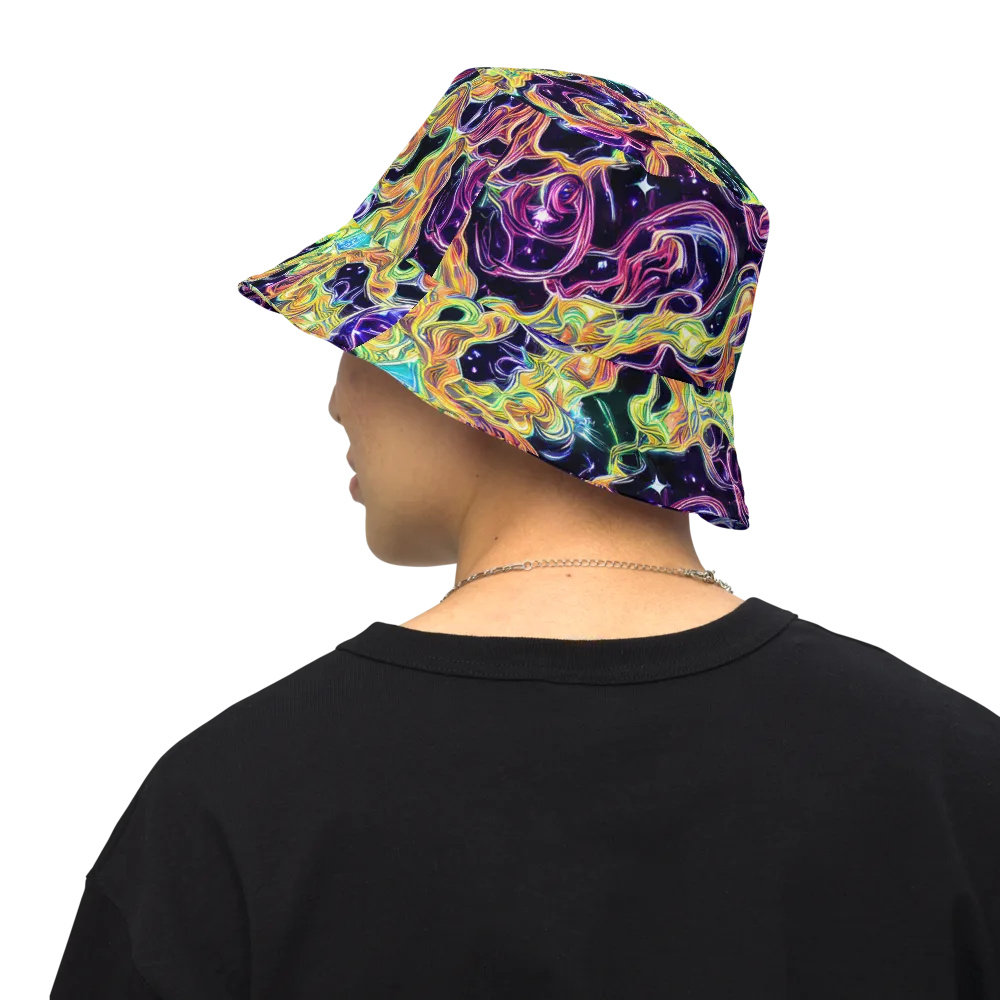 Midnight Chromaflow on Reversible Bucket Hat — Back Inside