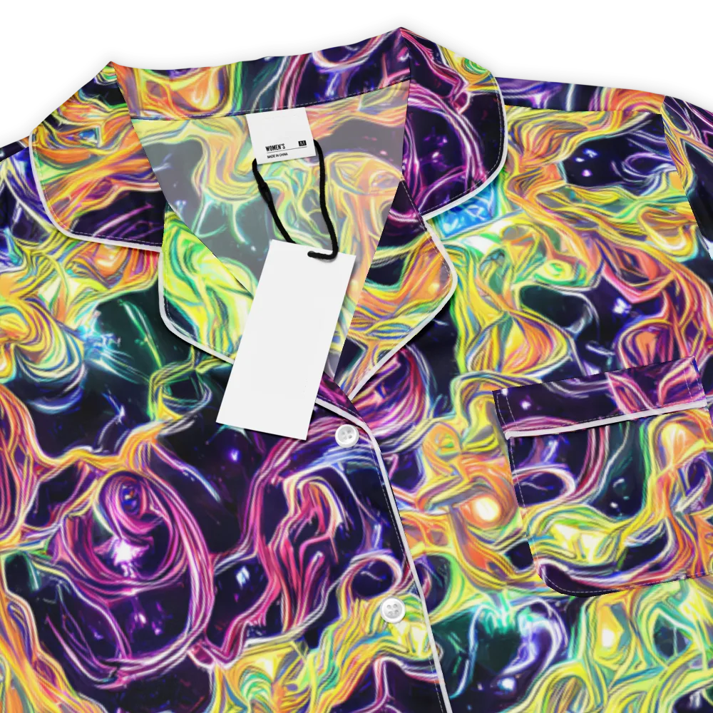 Midnight Chromaflow on Women's Short Sleeve Pajama Top — Product details