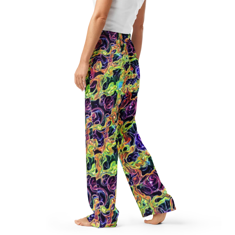 Midnight Chromaflow on Women's Pajama Pants — Left