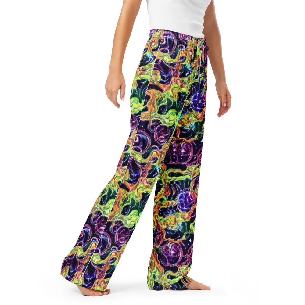 Midnight Chromaflow on Women's Pajama Pants — Right Front