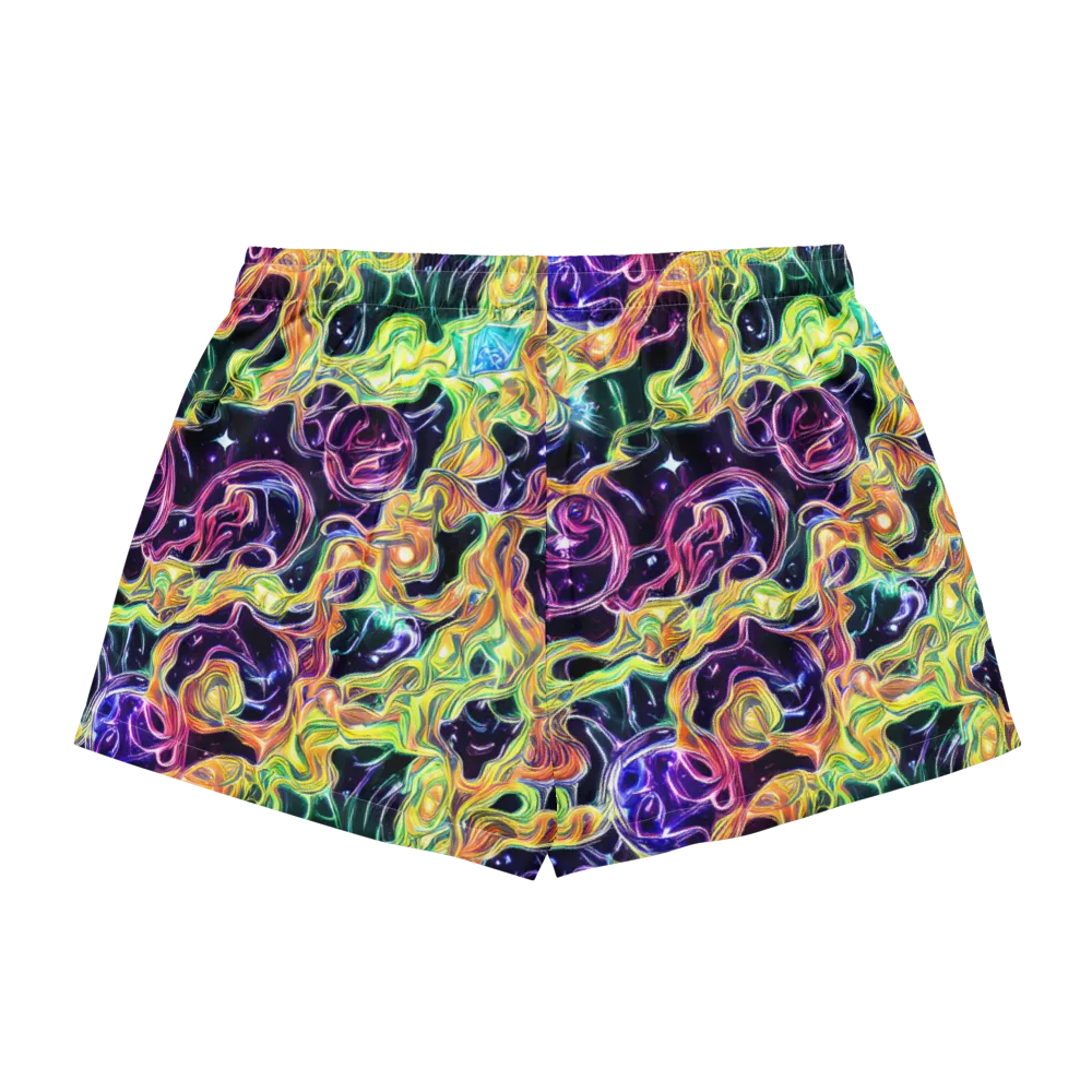 Midnight Chromaflow on Women's Pajama Shorts — Back