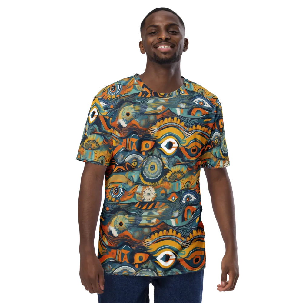 Many-eyed Current on Men's Crew Neck T-Shirt — Front