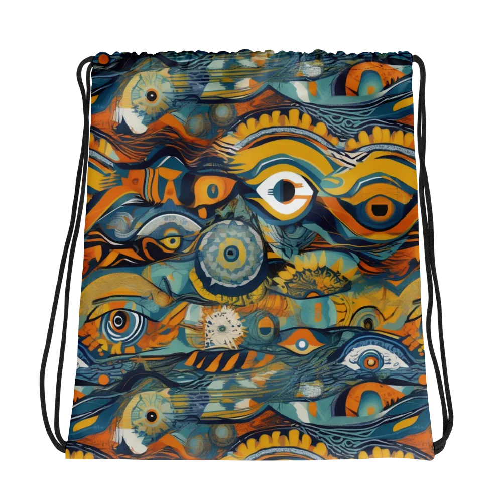 Many-eyed Current on Drawstring Bag — Photo