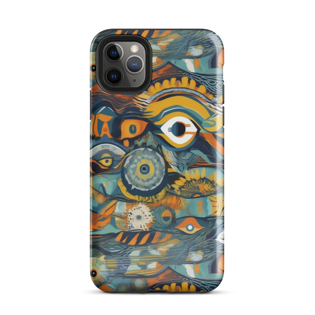 Many-eyed Current on Tough Case for iPhone® — Front