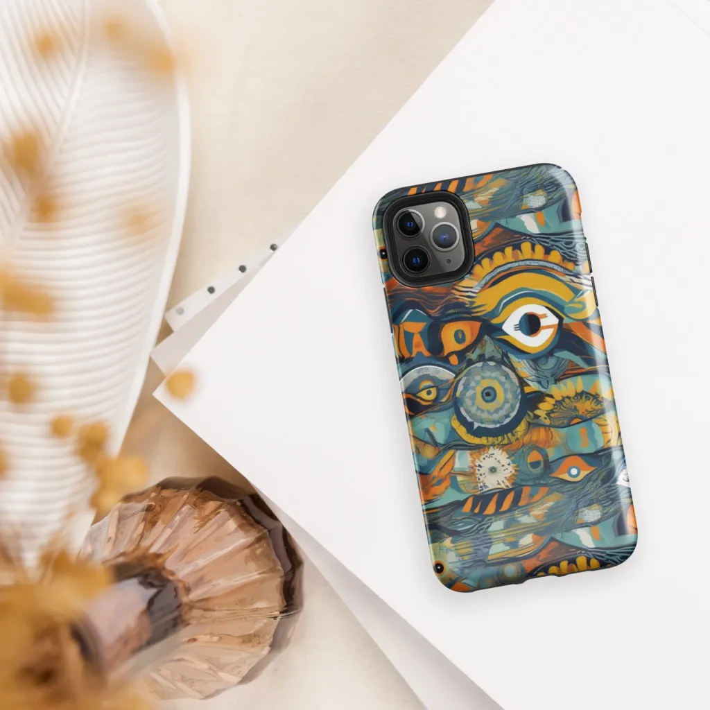 Many-eyed Current on Tough Case for iPhone® — Front