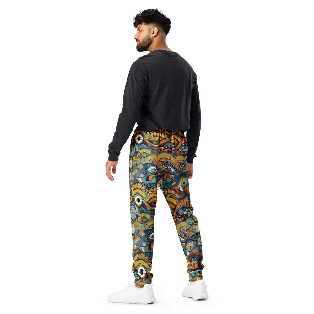 Many-eyed Current on Men's Joggers — Back
