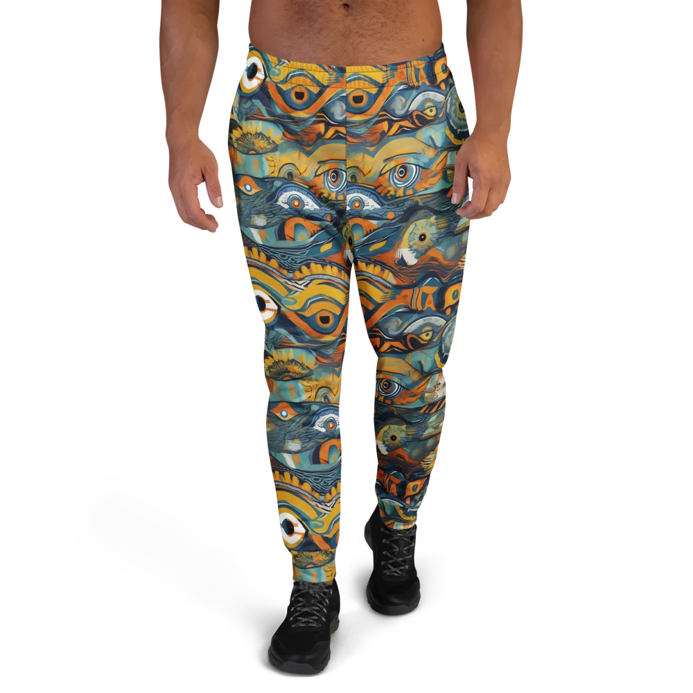 Many-eyed Current on Men's Joggers — Front