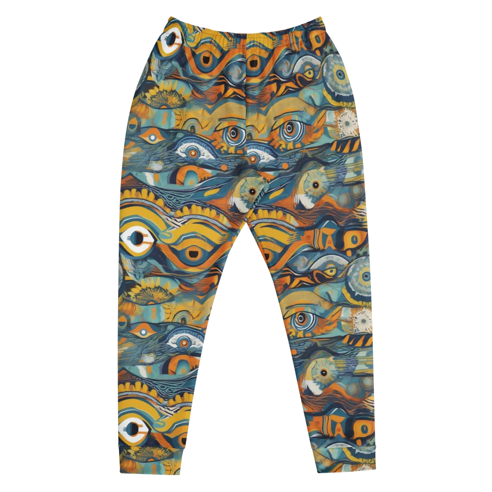 Many-eyed Current on Men's Joggers — Front
