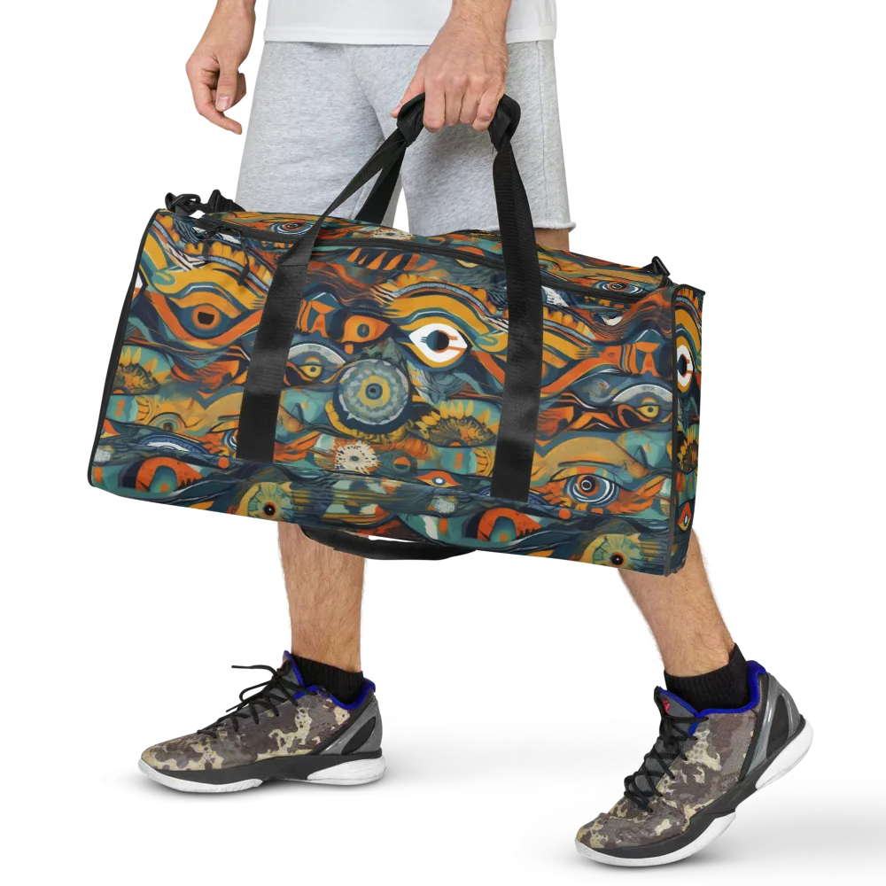 Many-eyed Current on Duffle Bag — Front