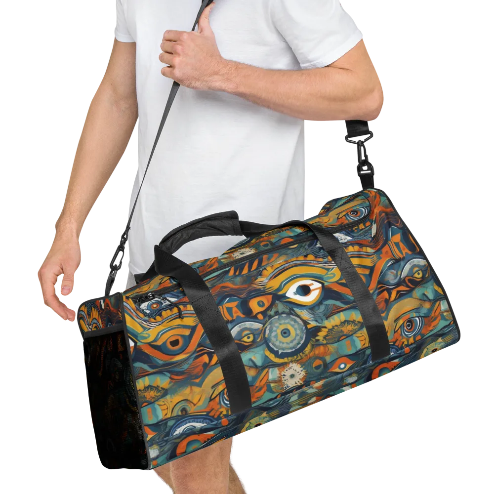 Many-eyed Current on Duffle Bag — Right Front