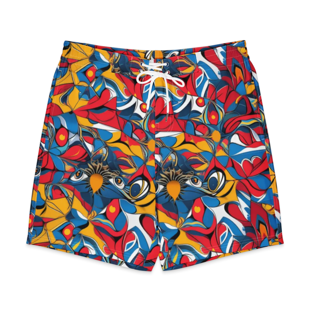 Carnival Petal on Men's Board Shorts — Front