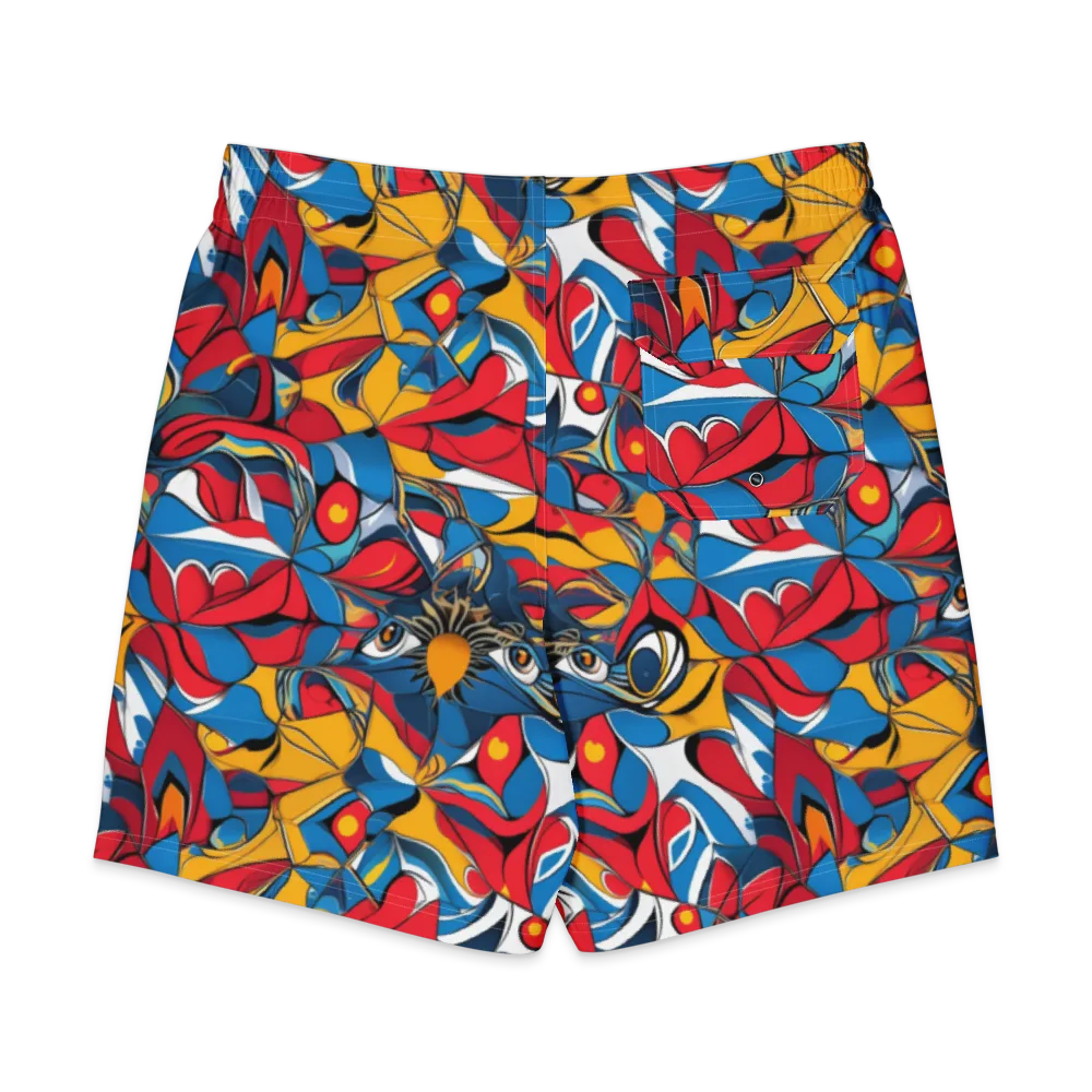 Carnival Petal on Men's Board Shorts — Back