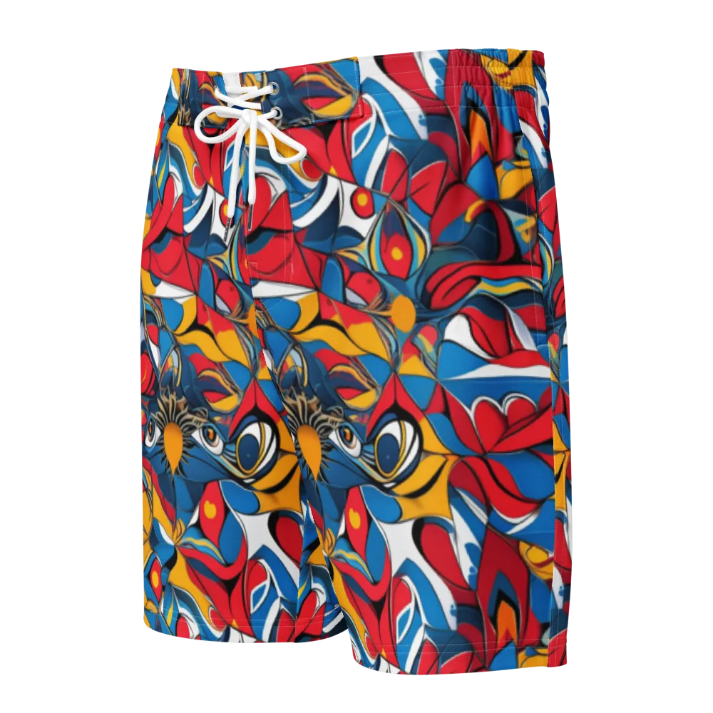 Carnival Petal on Men's Board Shorts — Front