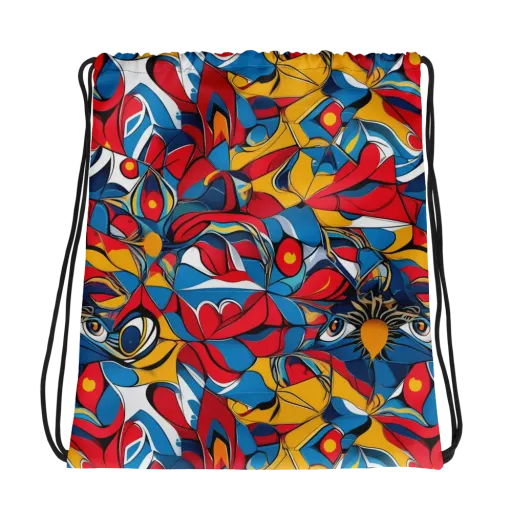 Carnival Petal on a Drawstring Bag