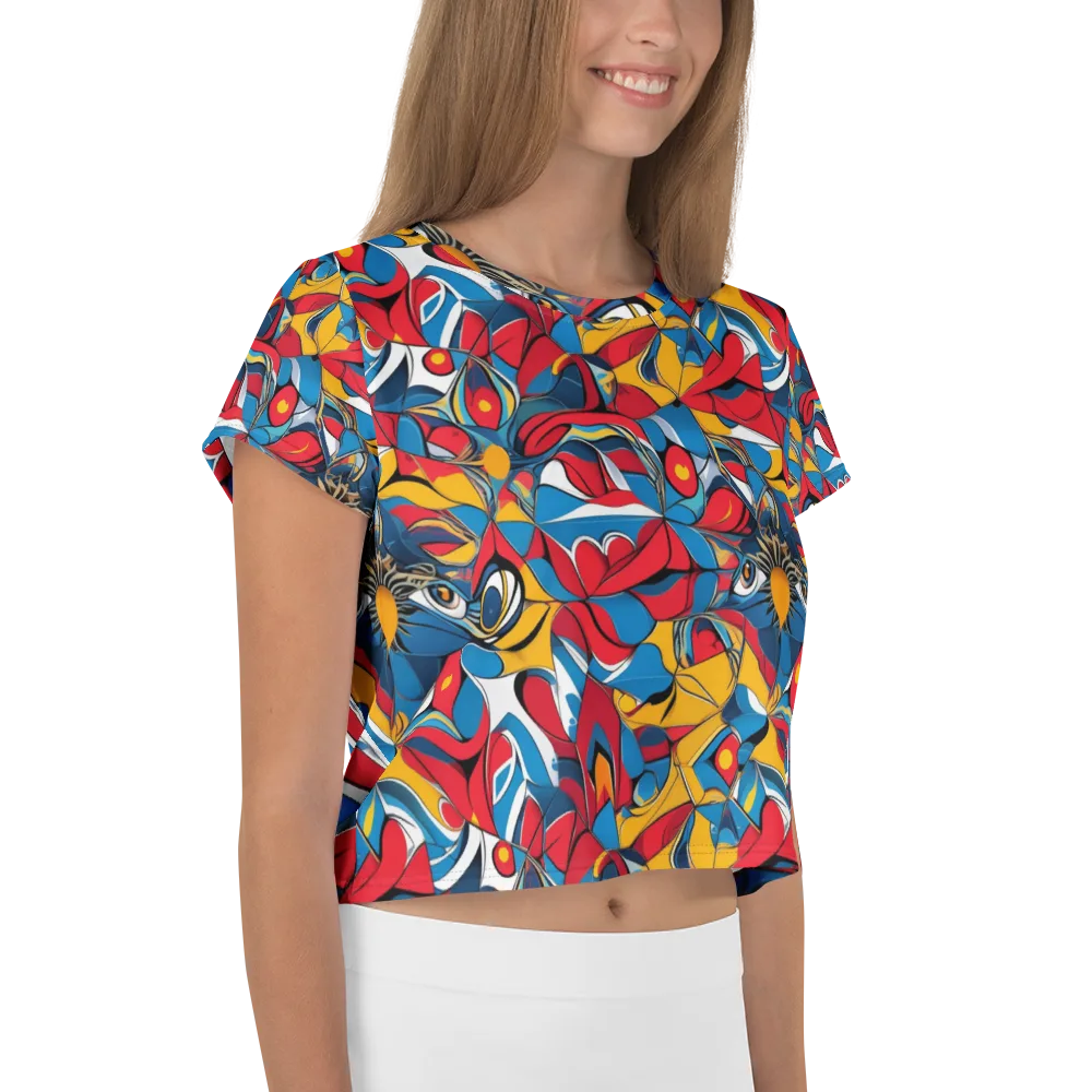 Carnival Petal on Crop Tee — Right