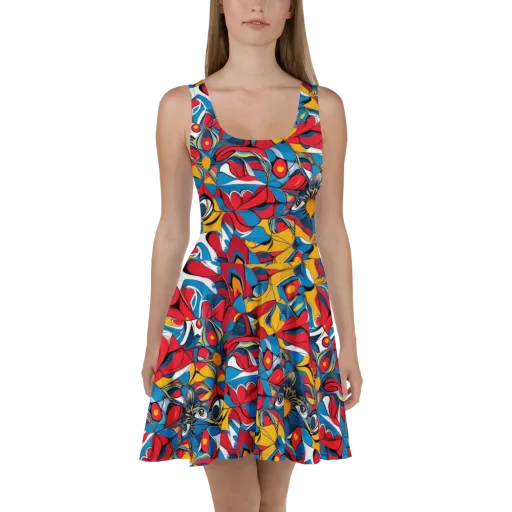 Carnival Petal on a Skater Dress