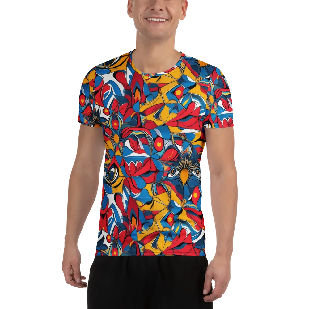 Carnival Petal on Men's Athletic T-Shirt — Front