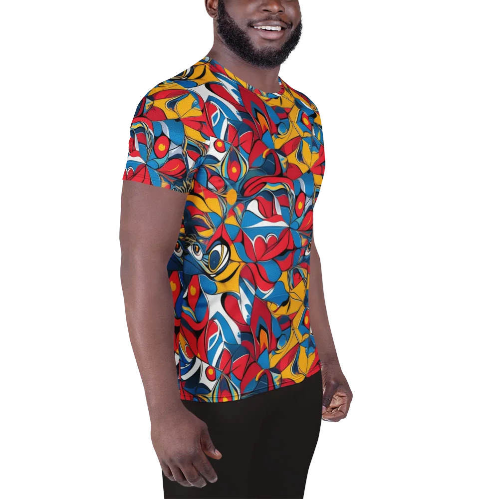 Carnival Petal on Men's Athletic T-Shirt — Right