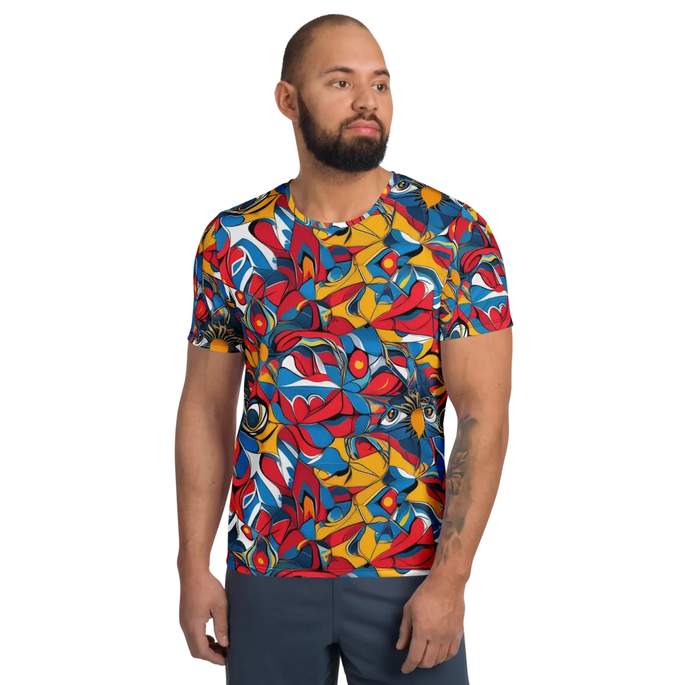 Carnival Petal on Men's Athletic T-Shirt — Front