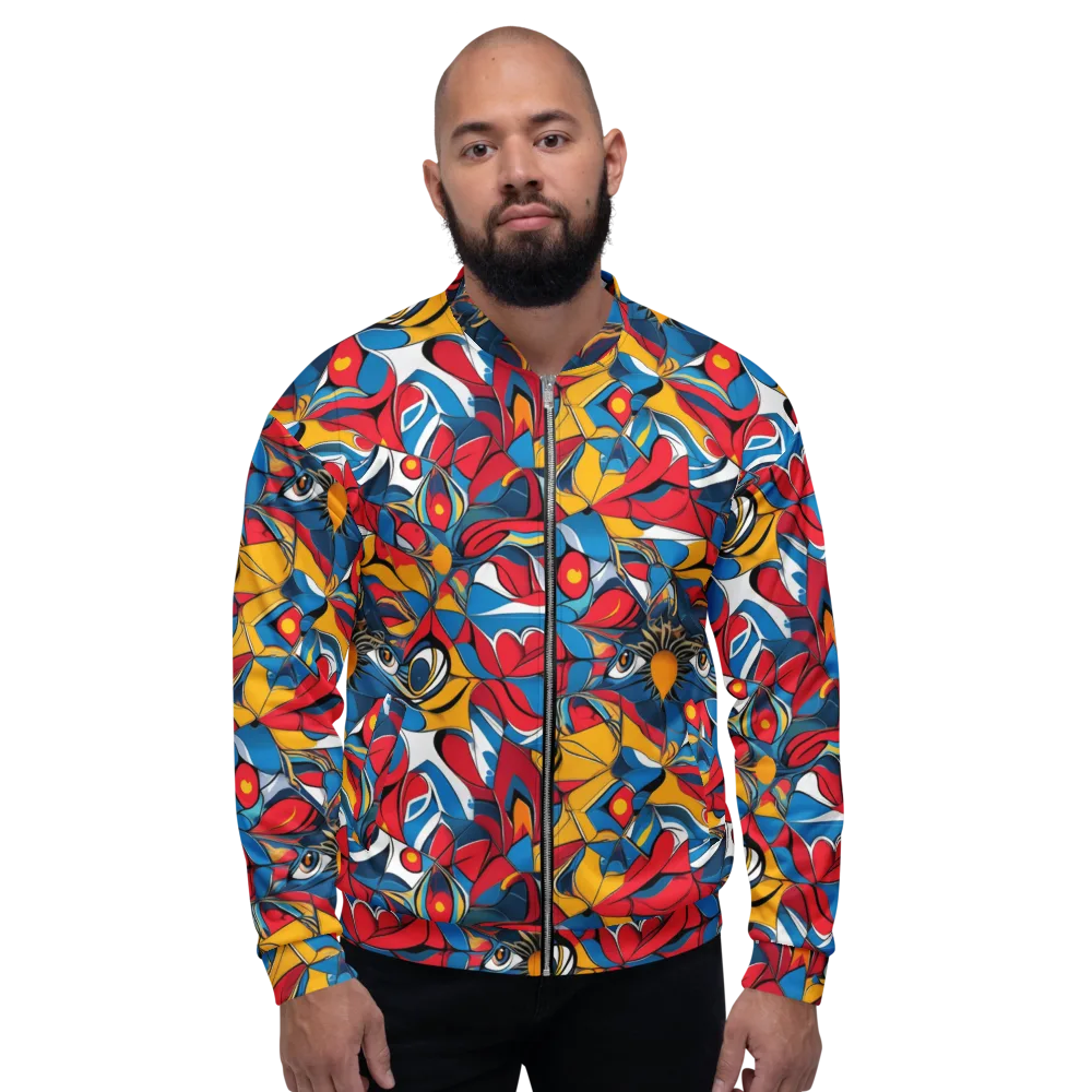 Carnival Petal on Bomber Jacket — Front