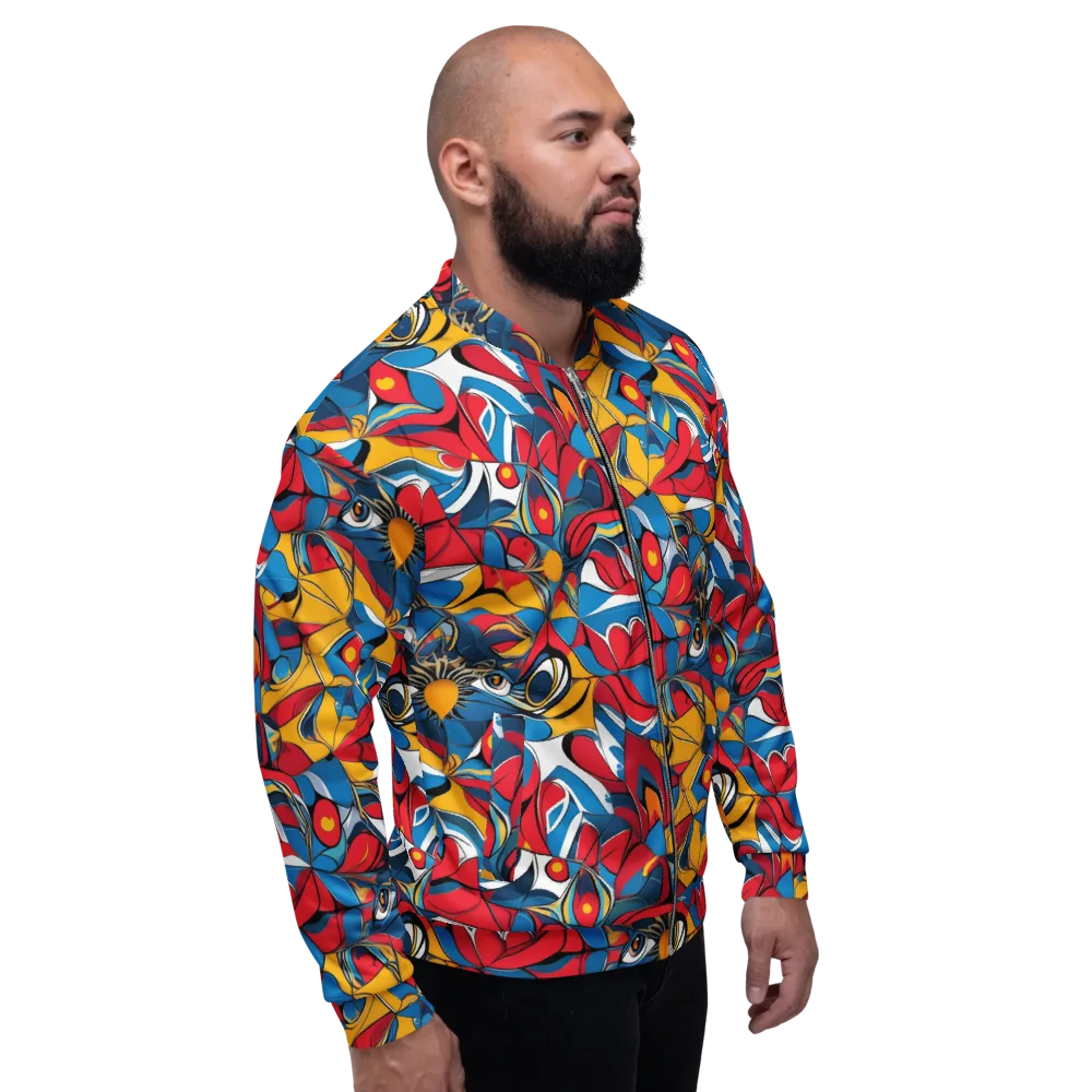 Carnival Petal on Bomber Jacket — Right