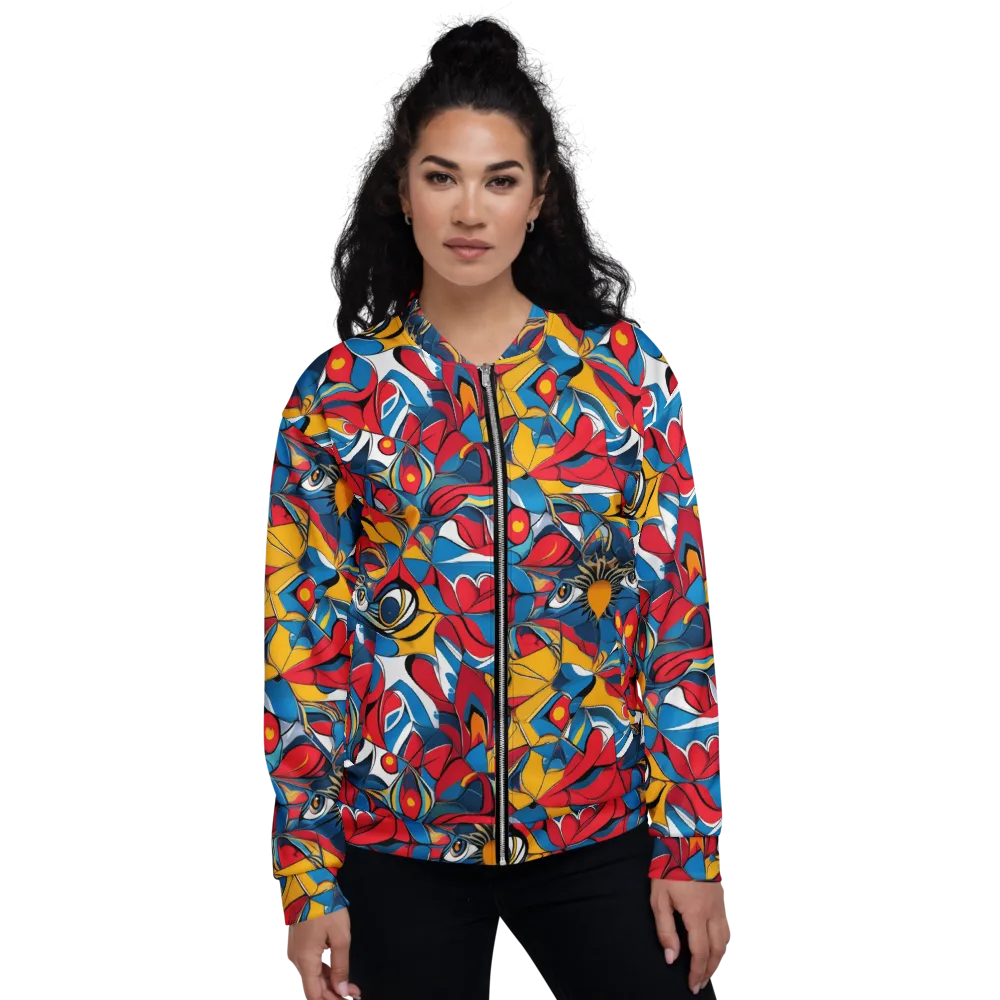 Carnival Petal on Bomber Jacket — Front