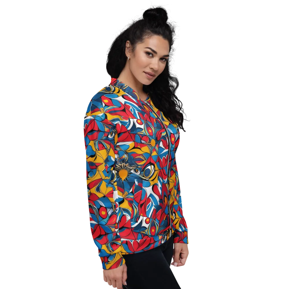 Carnival Petal on Bomber Jacket — Right