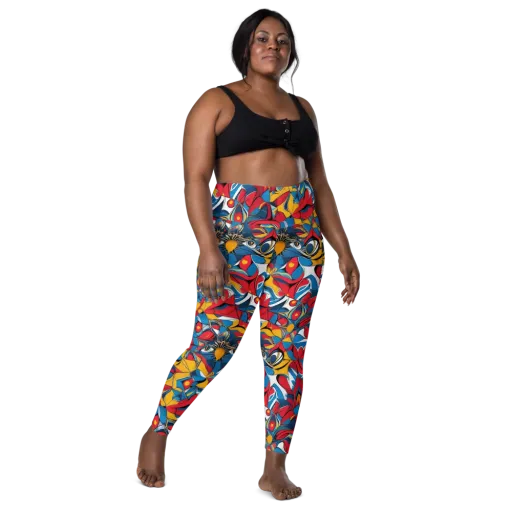 Carnival Petal on a Leggings with Pockets