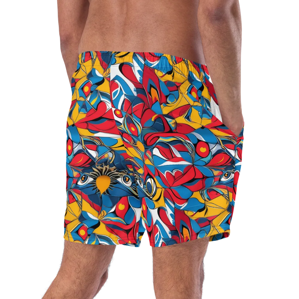 Carnival Petal on Swim Trunks — Right Back