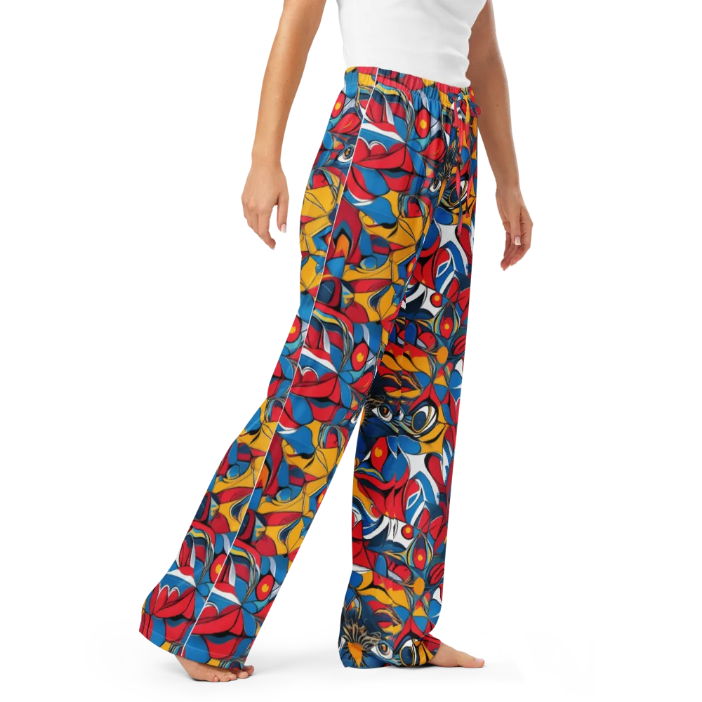 Carnival Petal on Women's Pajama Pants — Right Front