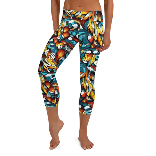 Ember Petal on a Capri Leggings