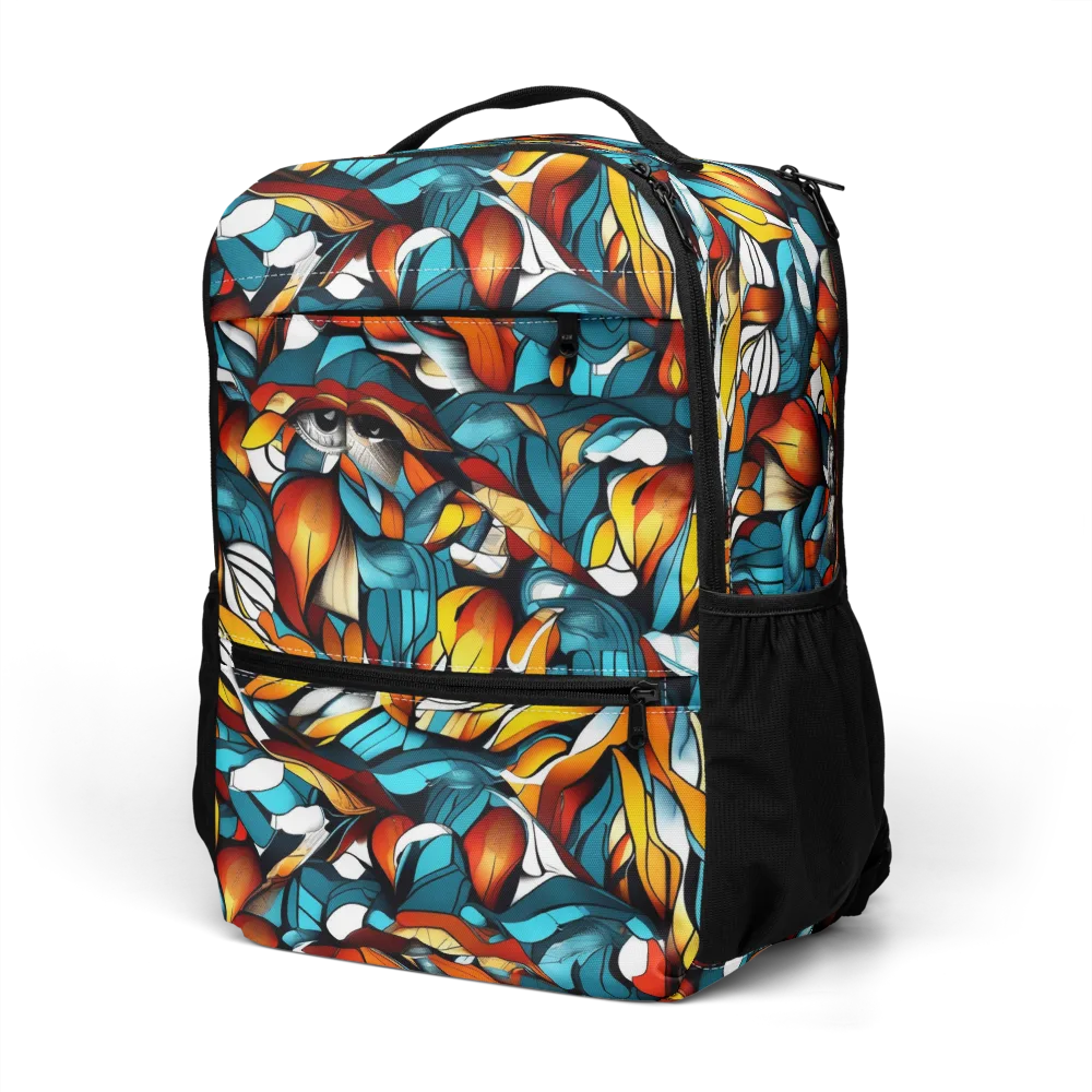 Ember Petal on Utility Backpack — Left Front