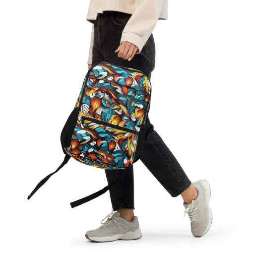 Ember Petal on a Utility Backpack