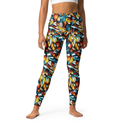 Ember Petal on a Yoga Leggings