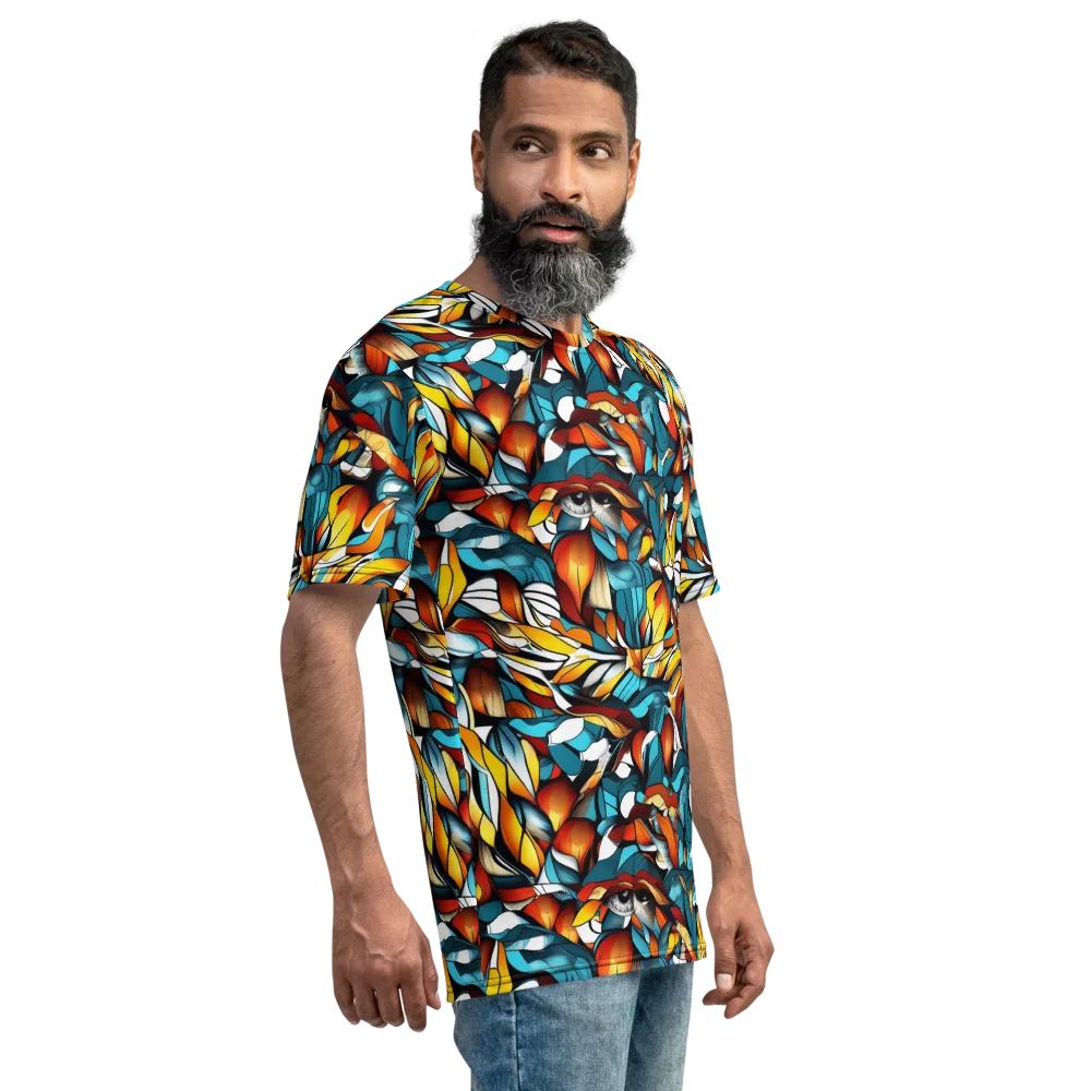 Ember Petal on Men's Crew Neck T-Shirt — Right