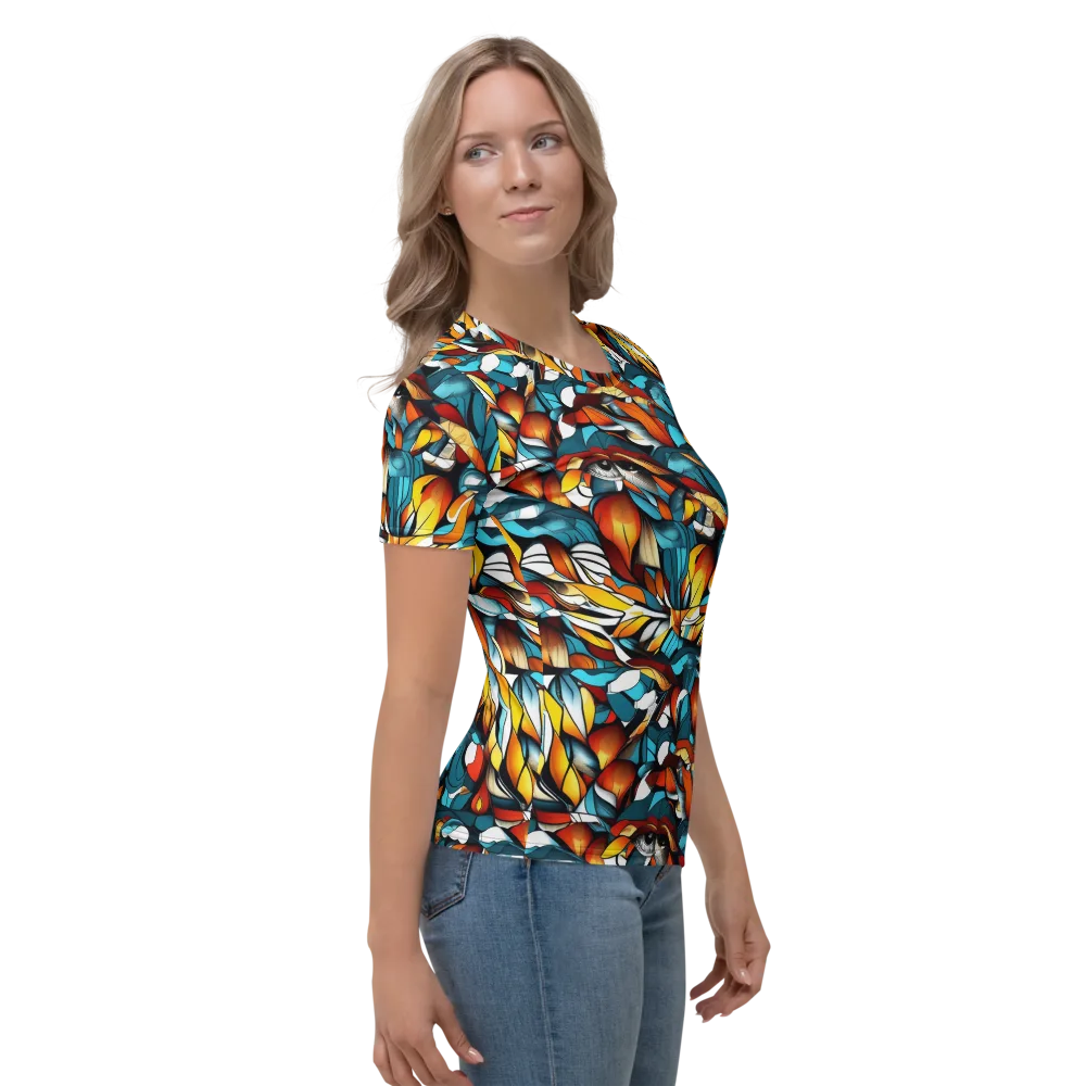 Ember Petal on Women's Crew Neck T-Shirt — Right
