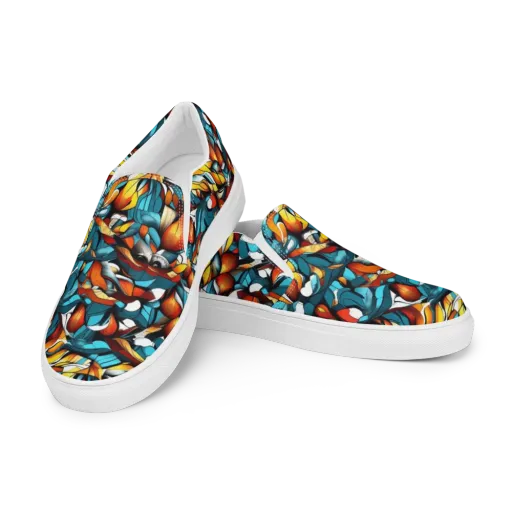 Ember Petal on a Men's Slip-On Canvas Shoes