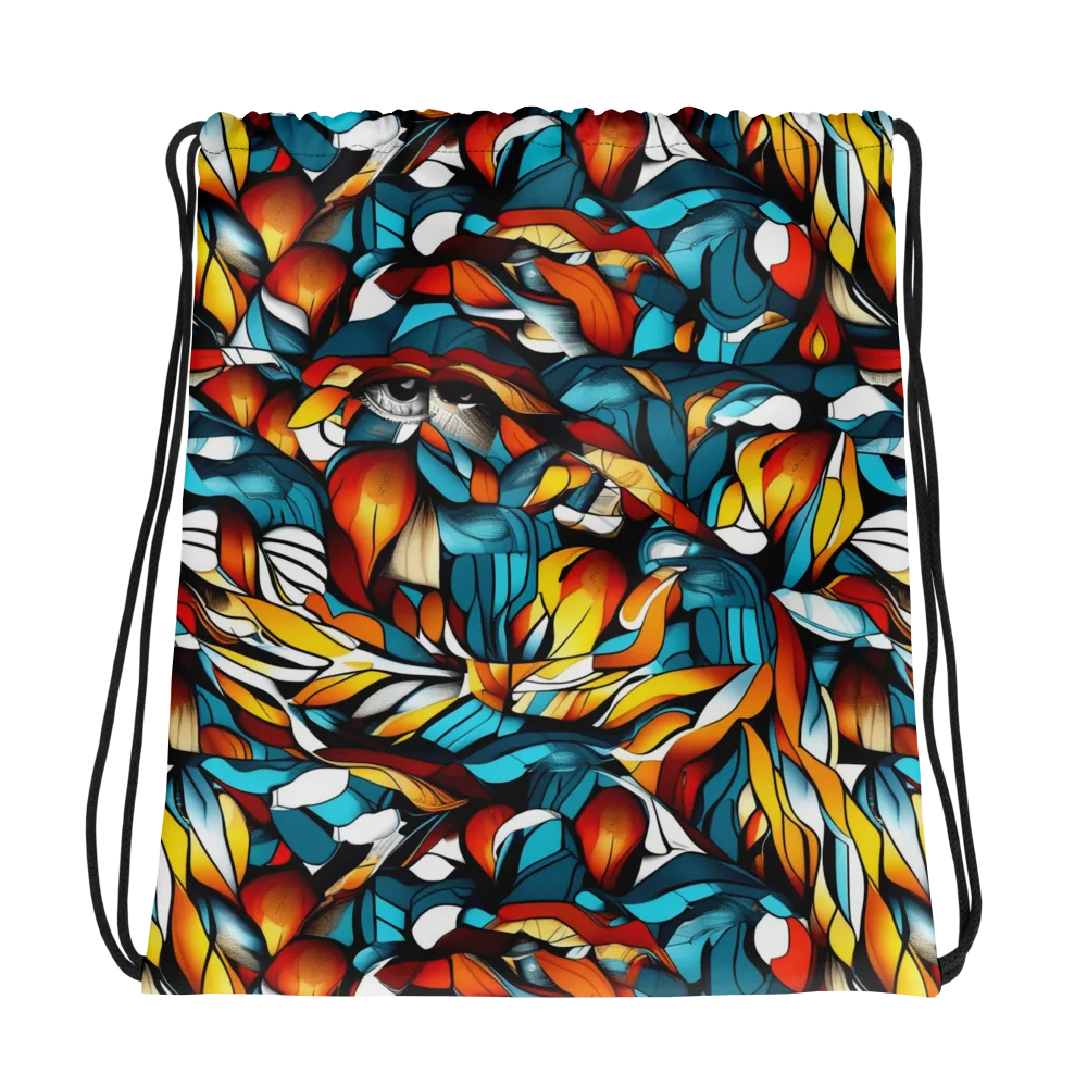 Ember Petal on Drawstring Bag — Photo