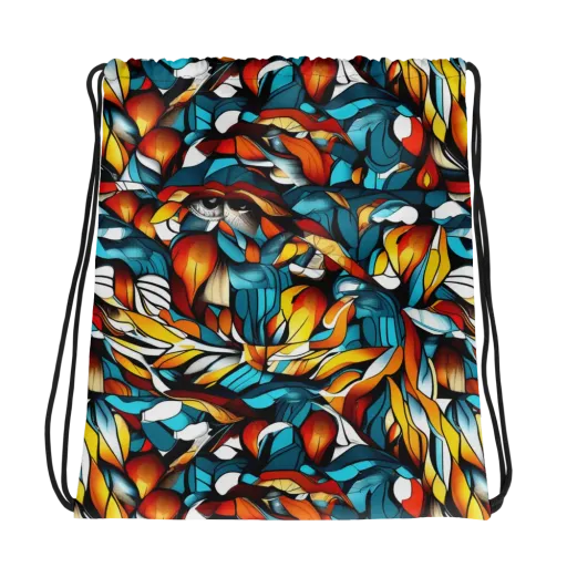 Ember Petal on a Drawstring Bag