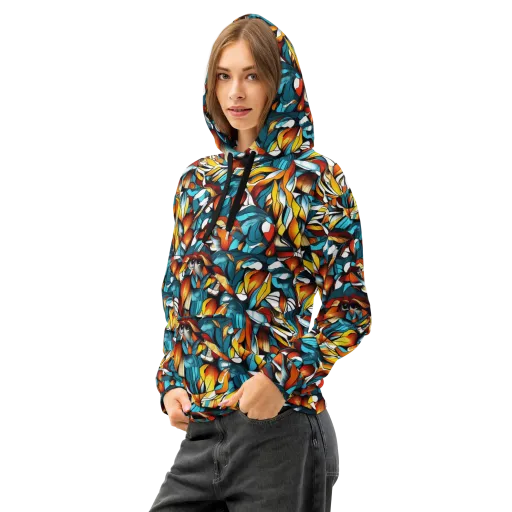 Ember Petal on a Cotton Hoodie