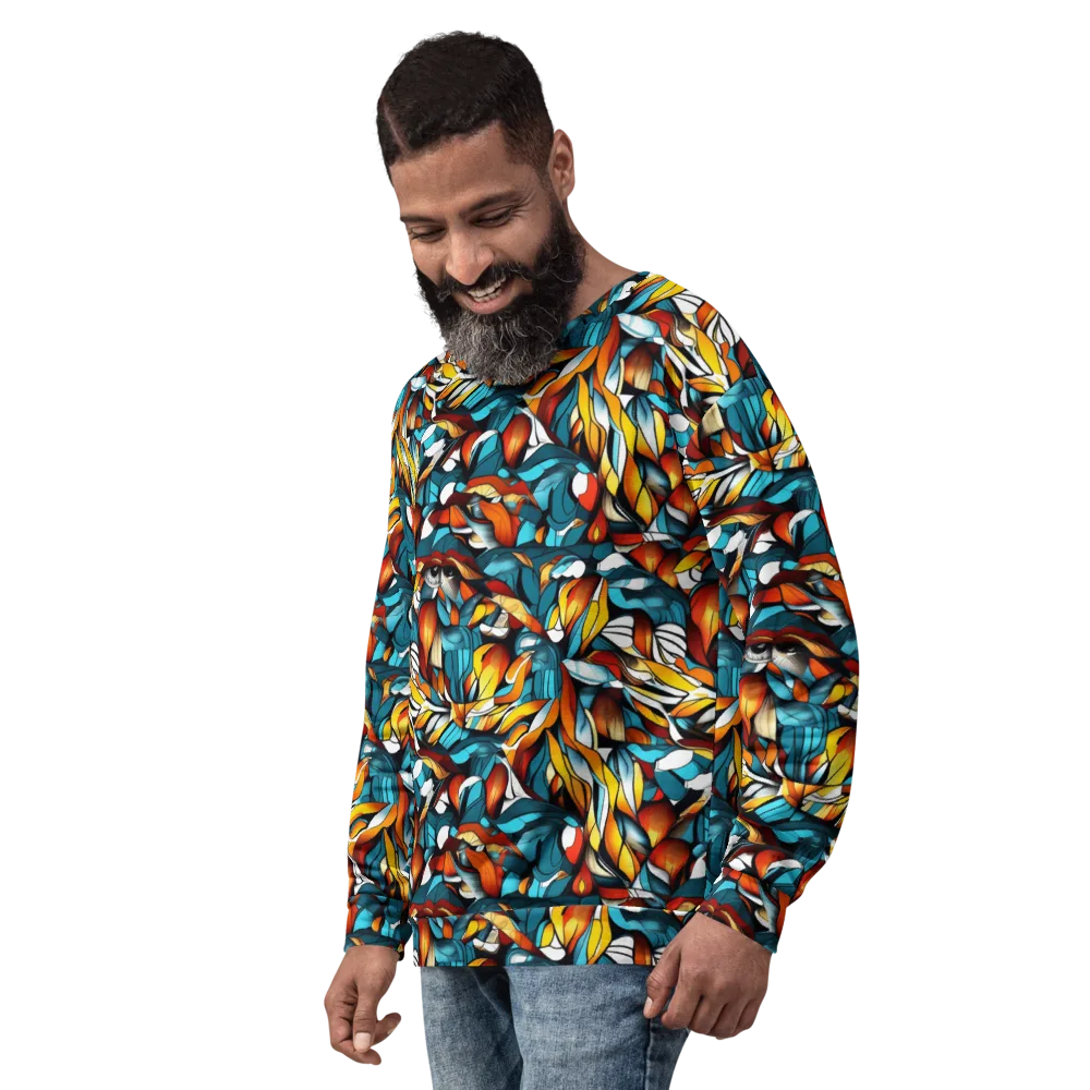 Ember Petal on Sweatshirt — Left Front
